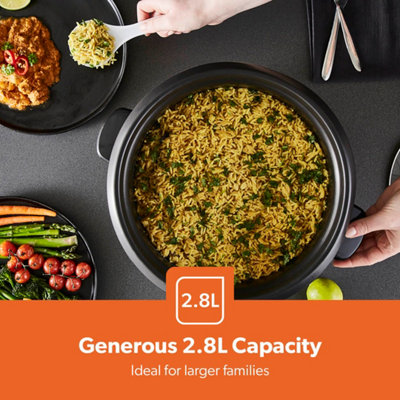 GEEPAS 2.8L Rice Cooker & Steamer with Keep Warm Function 1000W