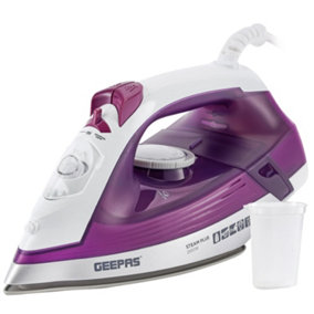 Geepas 2 in 1 Cordless Steam Iron with Ceramic Soleplate - 220 ml Tank