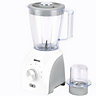 Geepas 2-in-1 Electric Food Blender 1.5L Jug Smoothie Maker Coffee Grinder, White