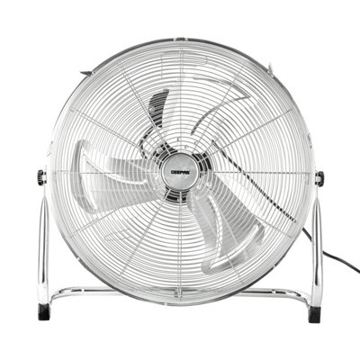 Geepas 20" Floor Fan, Floor Standing High Velocity Electric Portable Cooling Fan with 3 Speed, Chrome Gym Fan Price Comparisons | Compare The Build