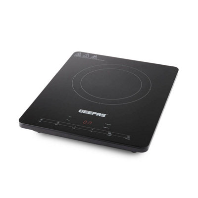 Geepas 2000W Digital Induction Hob Cooker Single LED Touch Display & Timer