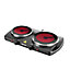 Geepas 2000W Double Burner Ceramic Hot Plate Portable Infrared Electric Hob Cooker