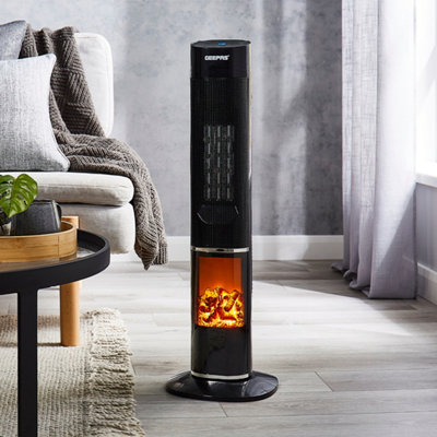 Geepas 2000W Oscillating Digital Tower PTC Heater 2 Heat Settings, Cool & Warm Function with Remote Price Comparisons | Compare The Build