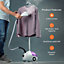 Geepas 2000W Upright Garment Steamer, Fabric Clothes Steamer Removes Creases & Wrinkles, Vertical Steamer for garment, 1.8L Water