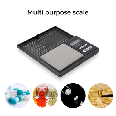 Geepas 200g Pocket Scale Precision of 0.01g Small Weighing Machine