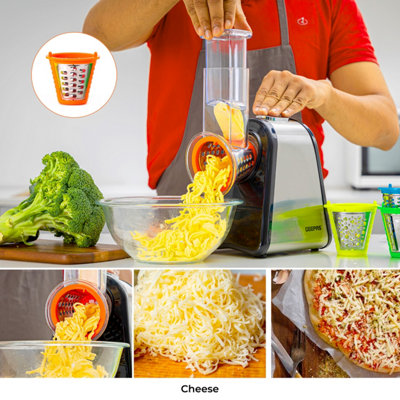 Electric Salad Slicer Fruit Cutter Vegetable Cheese Grater Chopper