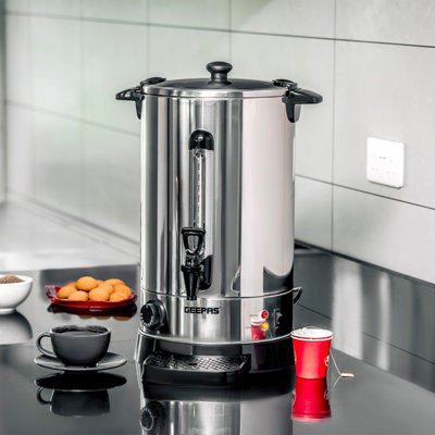Geepas 20L Electrical Catering Urn Instant Hot Water Boiler Tea coffee ...