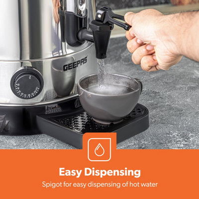 Geepas 20L Electrical Catering Urn Instant Hot Water Boiler Tea coffee ...