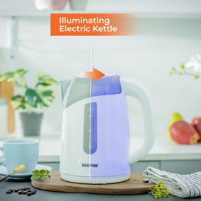 Geepas 2200W 1.7L Electric Kettle, Boil Dry Protection & Auto Shut Off Cordless Jug Kettle