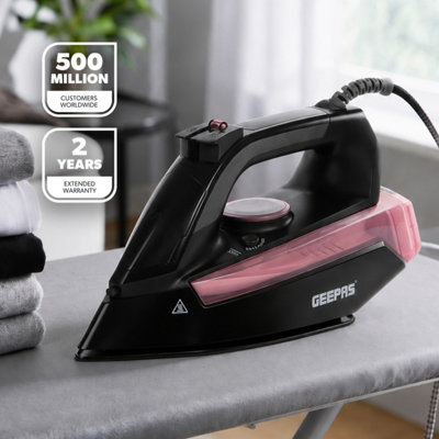 BLACK+DECKER Steam Iron, 2200W Power, Non-Stick Soleplate, Vertical