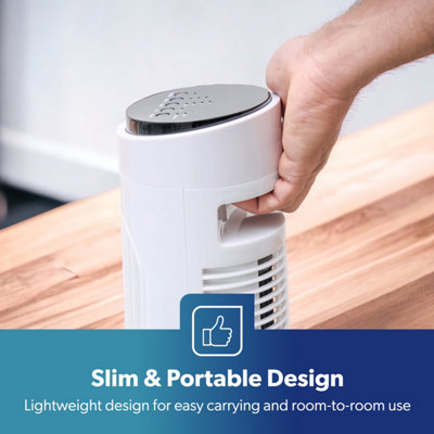 Geepas 29 Inch Tower Fan with Remote Control Oscillating Cooling Fan, 3 Speed with 7.5 Hour Timer