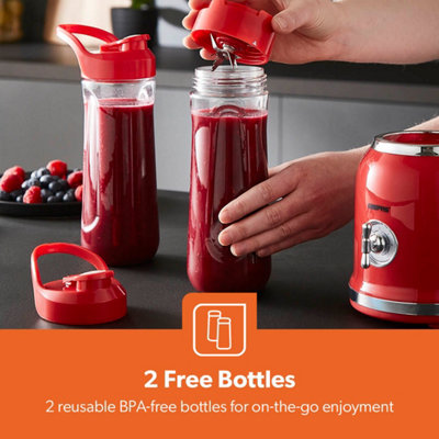 GEEPAS 300W Personal Blender 2 Speed Smoothie Milkshake Maker Pulse Function