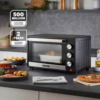 Geepas 30L Mini Oven Toaster Grill Tabletop Compact Portable Baking ...