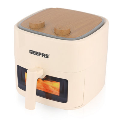 Geepas 4.5L Visual Window Air Fryer Vortex Technology 30 Min Timer