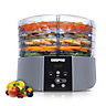 Geepas 5 Tier Digital Food Dehydrator, 520W Large 5 Trays Food Dryer Timer Setting for Dried Fruit Vegetables Meat Jerky & Snacks