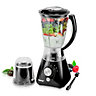 Geepas 550W 2 in 1 Food Blender with 4 Speed Ice Crusher, Mill, Coffee/Spice Grinder & Smoothie Maker - Black