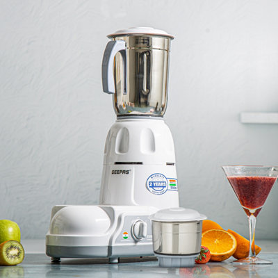 Geepas 750W 3-in-1 Mixer Grinder Multifunctional Grinder With Stainless Steel Jars & Blades 3 Speed, Safety Twist Lock Perfect For Dry & Wet Fine Grinding Mixing Juicing Buy, Best Price In , Dubai, Abu Dhabi, Sharjah
