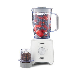 Geepas 600W Blender Smoothie Maker, Jug Blender, White