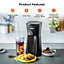 Geepas 700W Coffee Maker Ice Tea & Brews Iced Coffee, 600ML Portable Jar with Straw