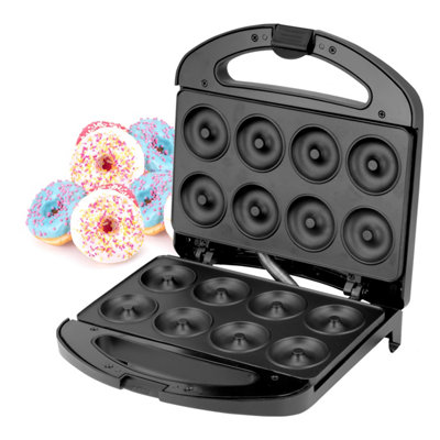 Geepas 8 Hole Doughnut Maker Machine, Donut Maker Non-Stick Doughnut Snack Maker Machine 750W