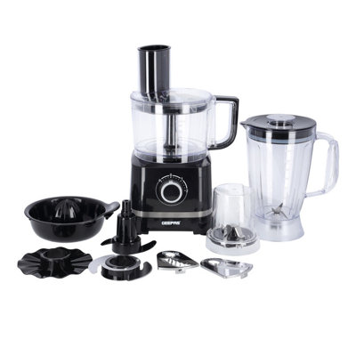 Geepas 800W 10 in 1 Food Processor Blender Multifunctional Electric Chopper Shredder Slicer Citrus Juicer Dry Grinder