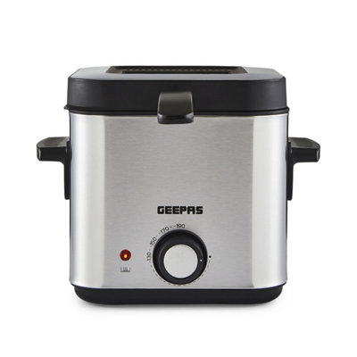 Geepas 900W Deep Fat Fryer 1.5L Stainless Steel Fryer DIY at B&Q