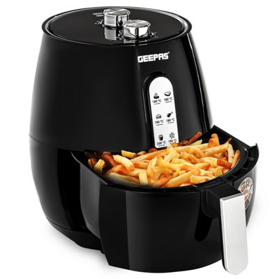 Geepas Air Fryer GAF37517 Black Air fryer with Air Fryer DIY at B&Q