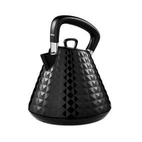 Geepas Argyle 1.5L Cordless Electric Kettle 3000W Kettle with 360 Rotational Base, Black