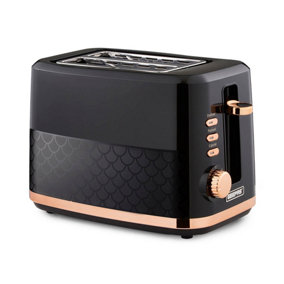 GEEPAS Aura Collection 2 Slice Bread Toaster with 7 Browning Levels Integrated