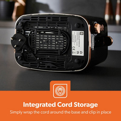GEEPAS Aura Collection 2 Slice Bread Toaster with 7 Browning Levels Integrated
