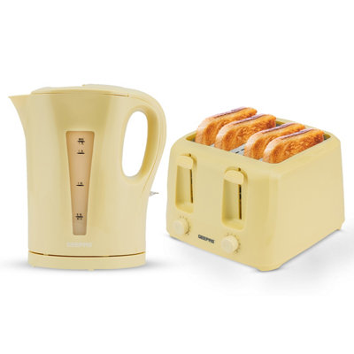 Yellow kettle deals and toaster asda