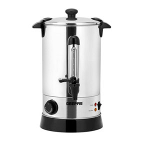 Geepas Electric Catering Urn 950W Instant Hot Water Boiler Dispenser Tea Urn Kettle 6.8L