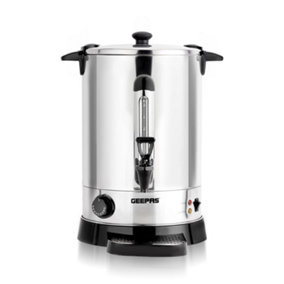 Geepas Electric Catering Urn 950W Instant Hot Water Boiler Dispenser Tea Urn Kettle 7L