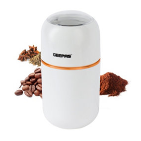 Geepas Electric Coffee Nuts Grinder Spice Grinder Wet and Dry 80g Capacity
