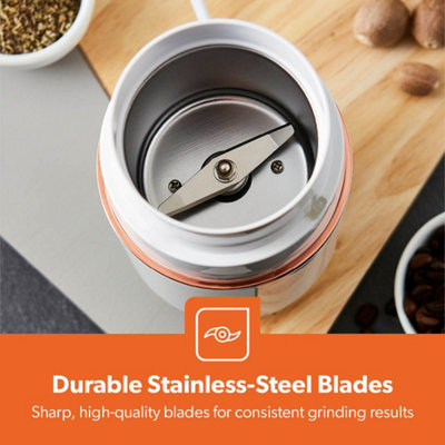 Geepas Electric Coffee Nuts Grinder Spice Grinder Wet and Dry 80g Capacity