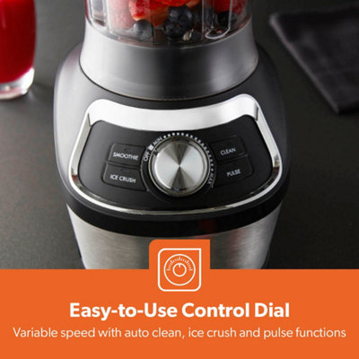GEEPAS Electric Jug Blender Smoothie Maker, Food Jug Blender Smoothie, Ice Crush, Clean, Pulse Functions, BPA Free Tritan 1.8L