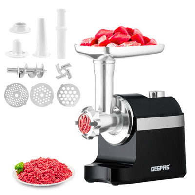 Geepas Electric Meat Grinder Mincer & Sausage Stuffer 1800W