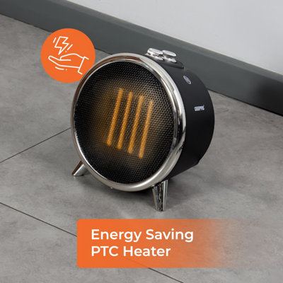 Geepas Electric PTC Heater 2 Heat Settings 750-1500W Fan & Overheat Protection