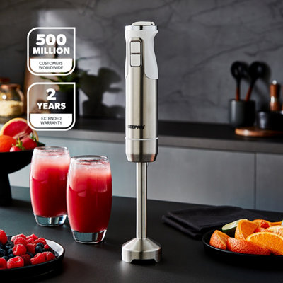Geepas Hand Blender 600W Handheld Immersion Stick Blender DIY at B&Q