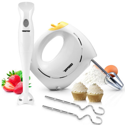 Geepas Hand Blender & Hand Mixer Combo Set