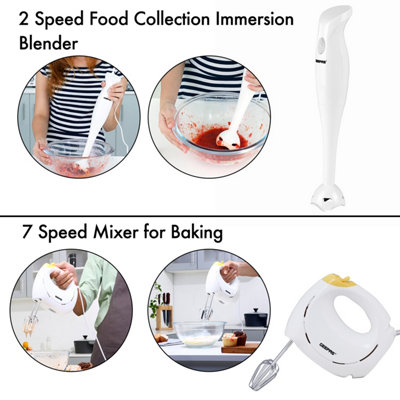 Geepas Hand Blender & Hand Mixer Combo Set