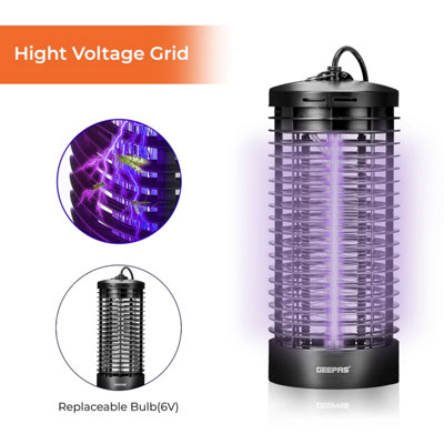 Geepas Mosquito Killer Powerful Fly Zapper Electric Indoor Insect Killer