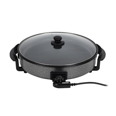 GEEPAS Multicooker 5L Electric Frying Pan with Lid & Adjustable Temperature 40Cm