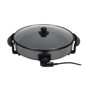 GEEPAS Multicooker 5L Electric Frying Pan with Lid & Adjustable Temperature 40Cm