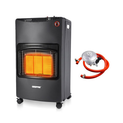 Geepas Portable Ceramic Gas Heater Mobile Electric