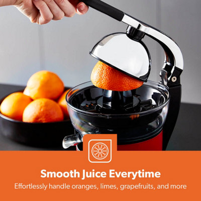 Geepas Retrovive Electric Citrus Juicer Fruit Squeezer Juice Extractor