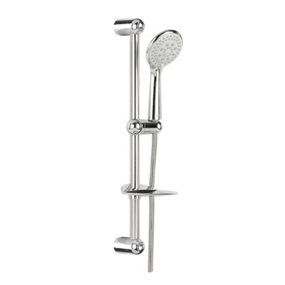 Geepas Sliding Rail Hand Shower Set Shower System Set, Shower Rail Slide Bar, 5 Spray Modes Price Comparisons | Compare The Build