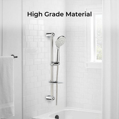 Geepas Sliding Rail Hand Shower Set Shower System Set, Shower Rail ...