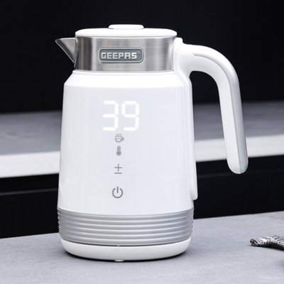 Geepas Smart Stainless-Steel Kettle WiFi & Voice Control Google & Alexa