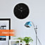 GEEPAS Wall Clock Battery Operated Silent Non-Ticking Analog Clock, Black